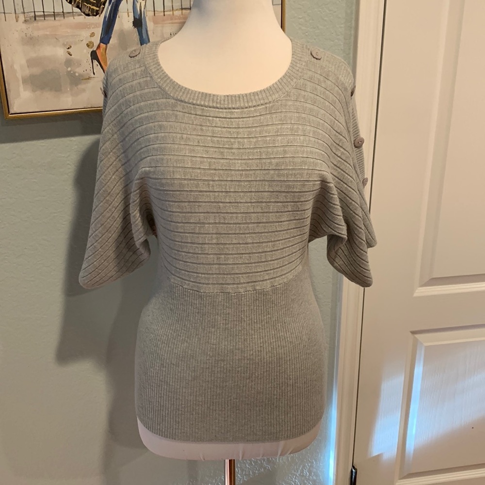 Joseph A • Light Heather Gray Sweater • Sz S • NWT!